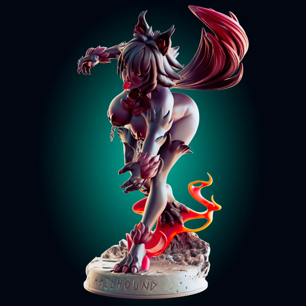 Hellhound v2 | Fan Art | 3D Printed Resin Model Garage Kit | *Un-Painted* | Officer Rhu 2