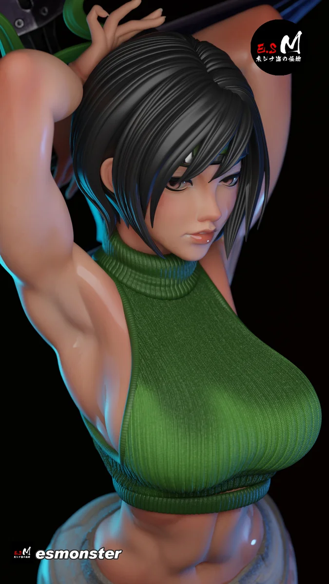 Yuffie | Fan Art | 3D Printed Resin Model Garage Kit | *Un-Painted* | ES Monster 7