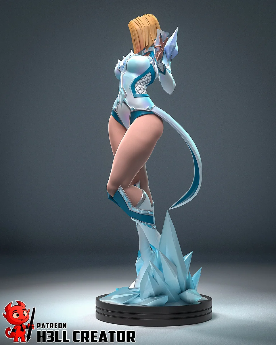 Emma Frost | Fan Art | 3D Printed Resin Model Garage Kit | *Un-Painted* | H3LL Creator 6