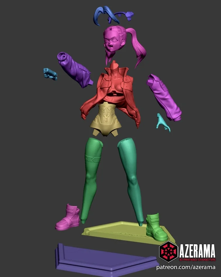 Rebecca | Fan Art | 3D Printed Resin Model Garage Kit | *Un-Painted* | Azerama 8