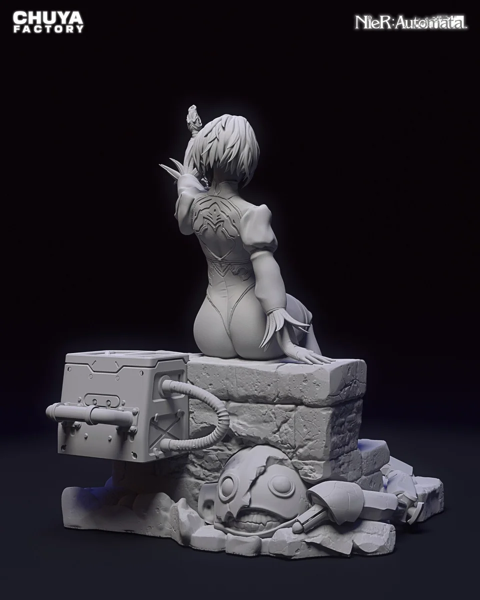 2B | Fan Art | 3D Printed Resin Model Garage Kit | *Un-Painted* | Chuya Factory 16