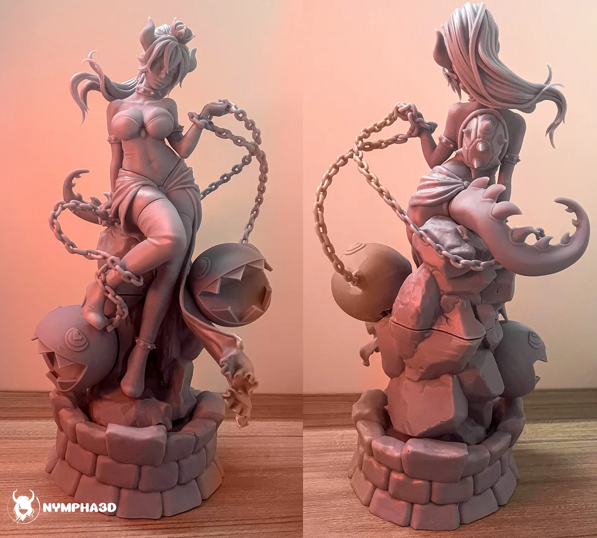 Bowsette | Fan Art | 3D Printed Resin Model Garage Kit | *Un-Painted* | Nympha3D 5