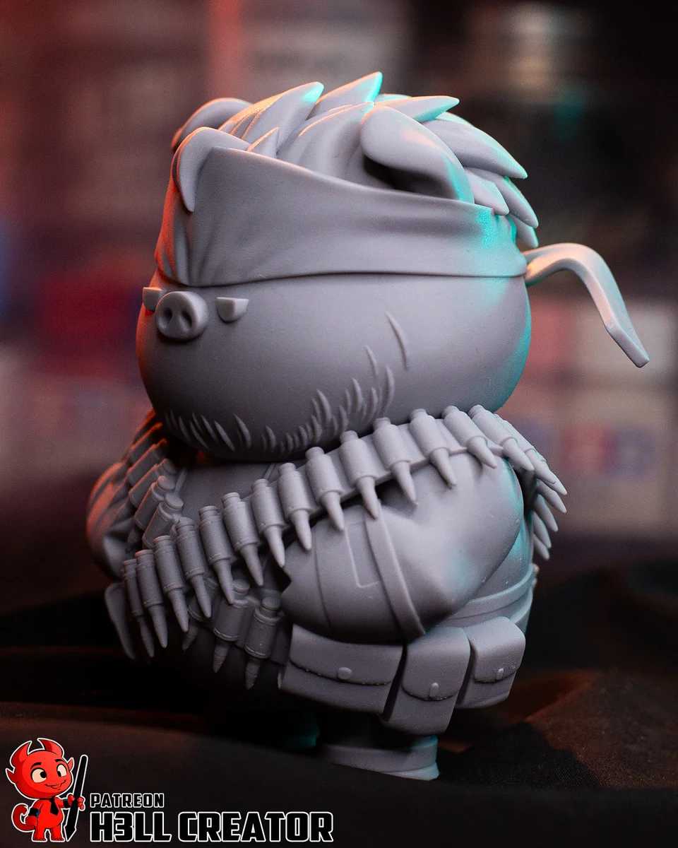 Chibi Solid Svin | Fan Art | 3D Printed Resin Model Garage Kit | *Un-Painted* | H3LL Creator 6