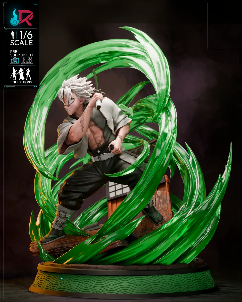 Sanemi Shinazugawa | Fan Art | 3D Printed Resin Model Garage Kit | *Un-Painted* | Rechtag 4