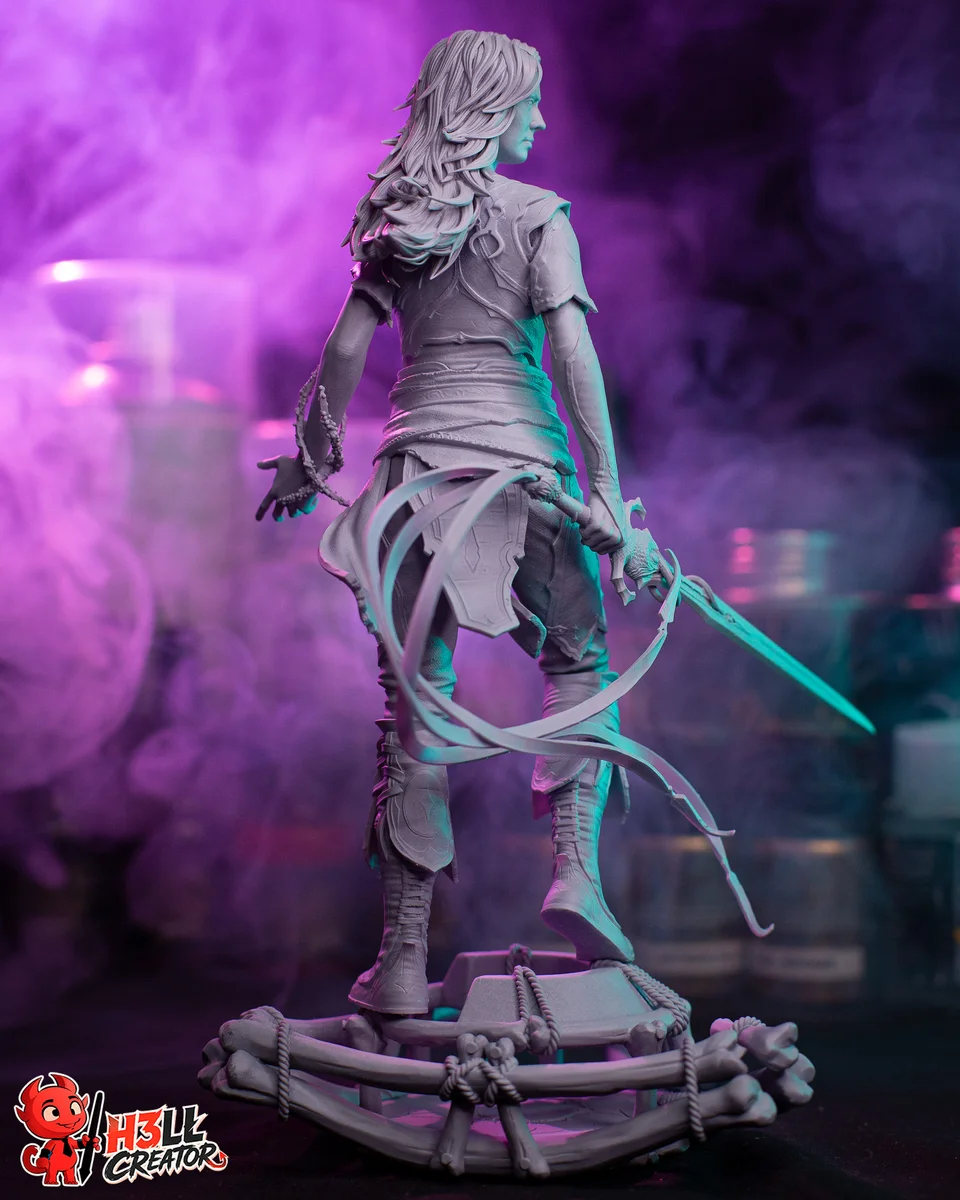 Faye | Fan Art | 3D Printed Resin Model Garage Kit | *Un-Painted* | H3LL Creator 11