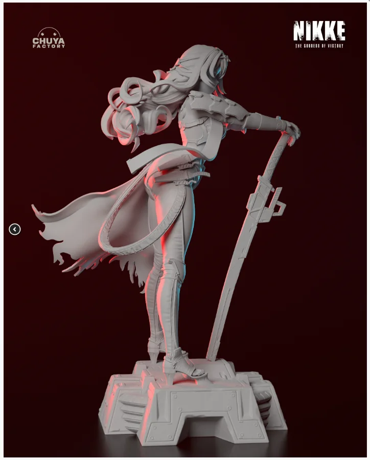 Scarlet | Fan Art | 3D Printed Resin Model Garage Kit | *Un-Painted* | Chuya Factory 11