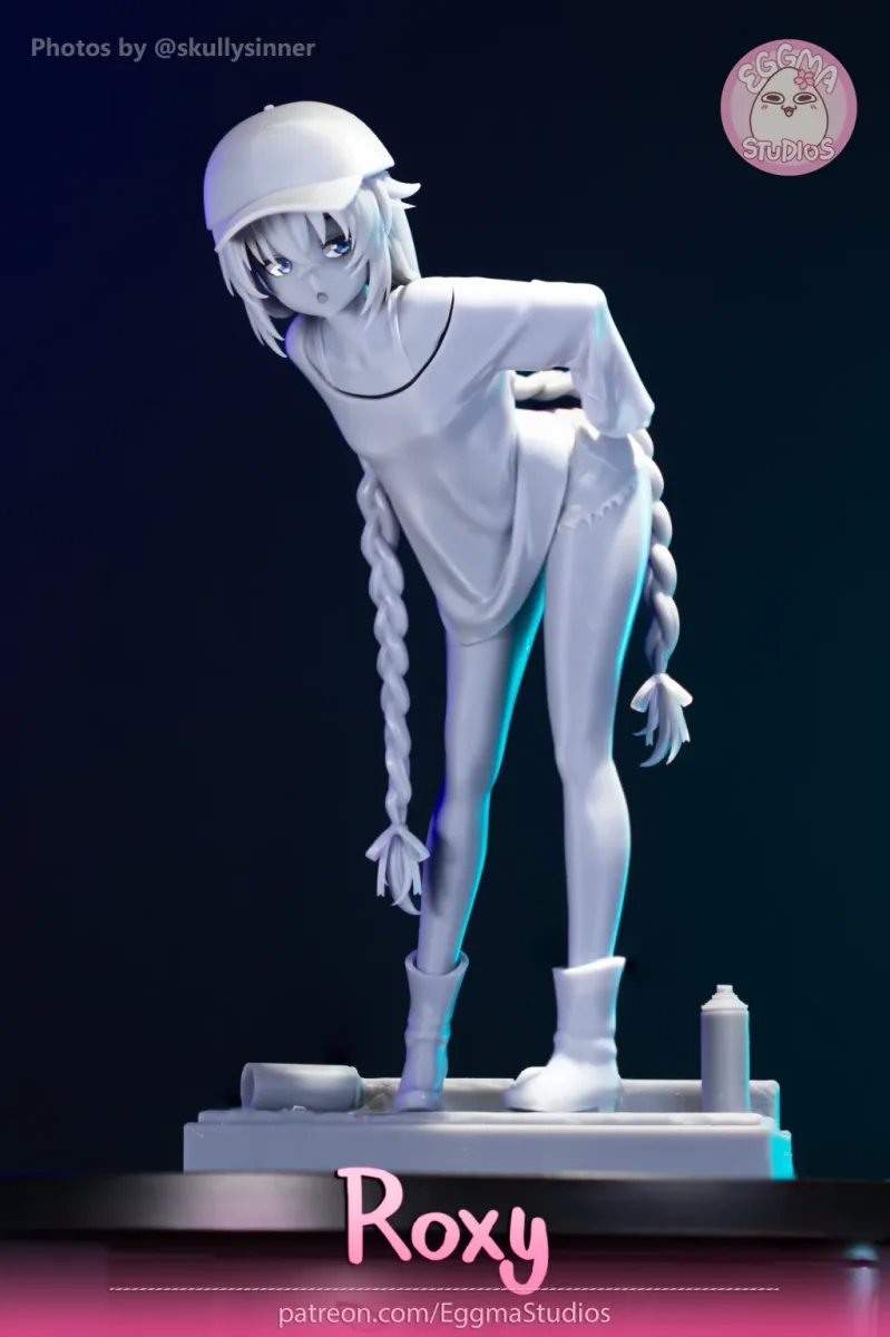 Roxy | Fan Art | 3D Printed Resin Model Garage Kit | *Un-Painted* | EggmaStudios 7