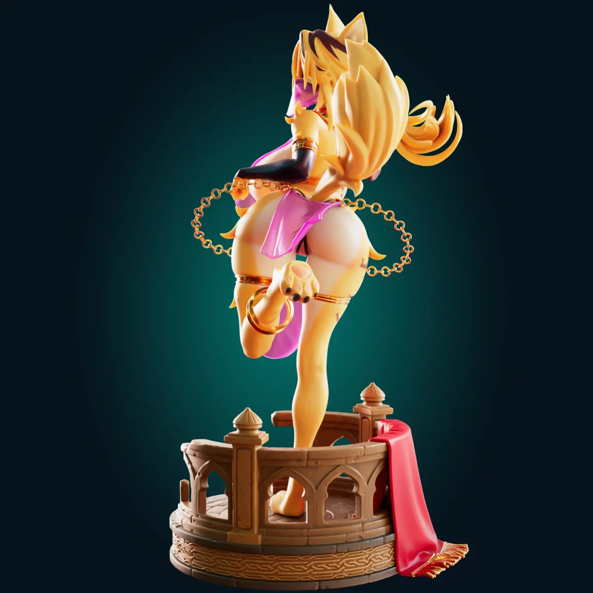 Cat Girl | Fan Art | 3D Printed Resin Model Garage Kit | *Un-Painted* | Officer Rhu 2