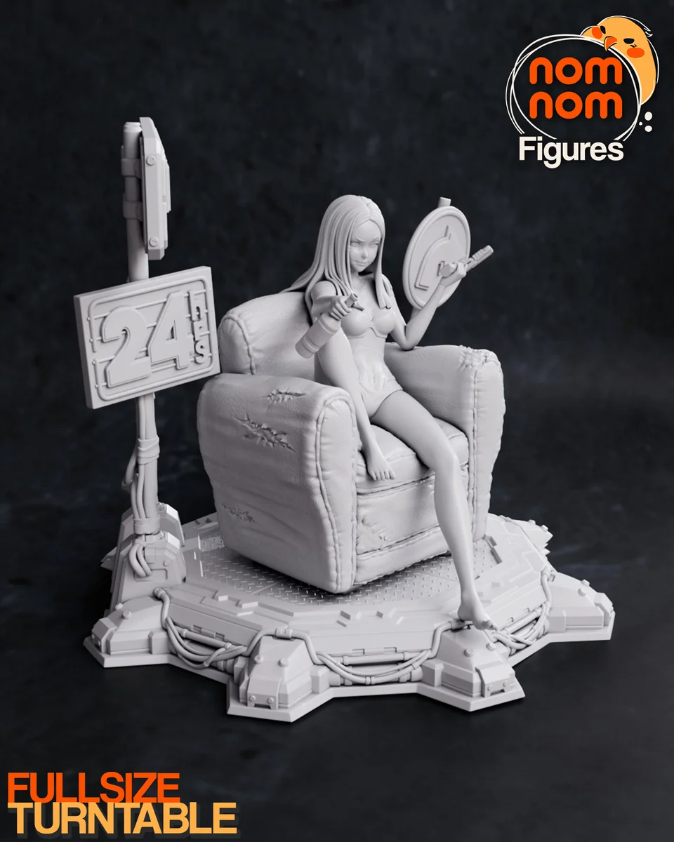 Rebecca | Fan Art | 3D Printed Resin Model Garage Kit | *Un-Painted* | Nomnom 7