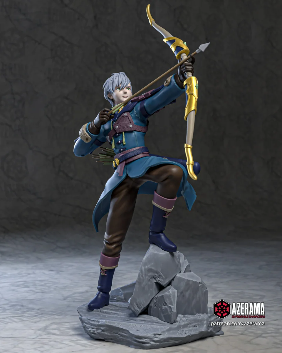 Ashe | Fan Art | 3D Printed Resin Model Garage Kit | *Un-Painted* | Azerama