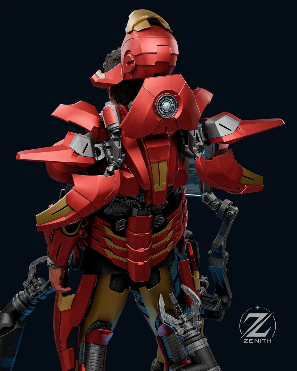 Tony Stark | Fan Art | 3D Printed Resin Model Garage Kit | *Un-Painted* | Zenith Studios 4
