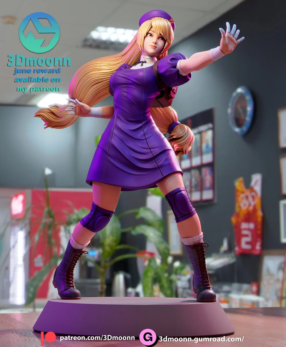 Sumo Girl | Fan Art | 3D Printed Resin Model Garage Kit | *Un-Painted* | 3DMoon 5