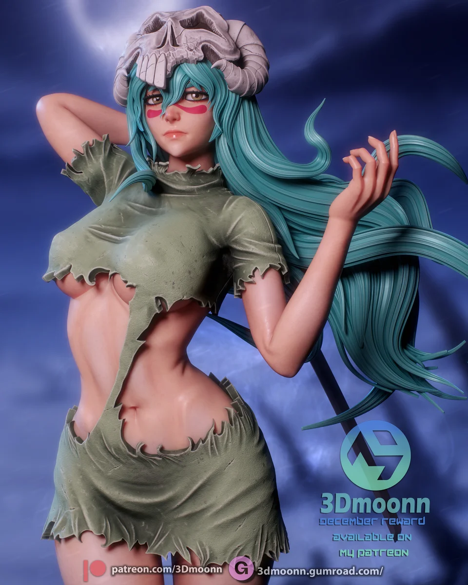Nelliel Tu | Fan Art | 3D Printed Resin Model Garage Kit | *Un-Painted* | 3DMoonn 4