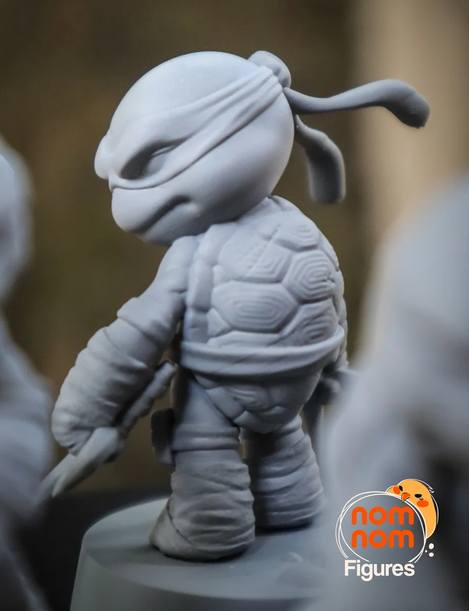 Chibi Ninja Turtles | Fan Art | 3D Printed Resin Model Garage Kit | *Un-Painted* | Nomnom 8