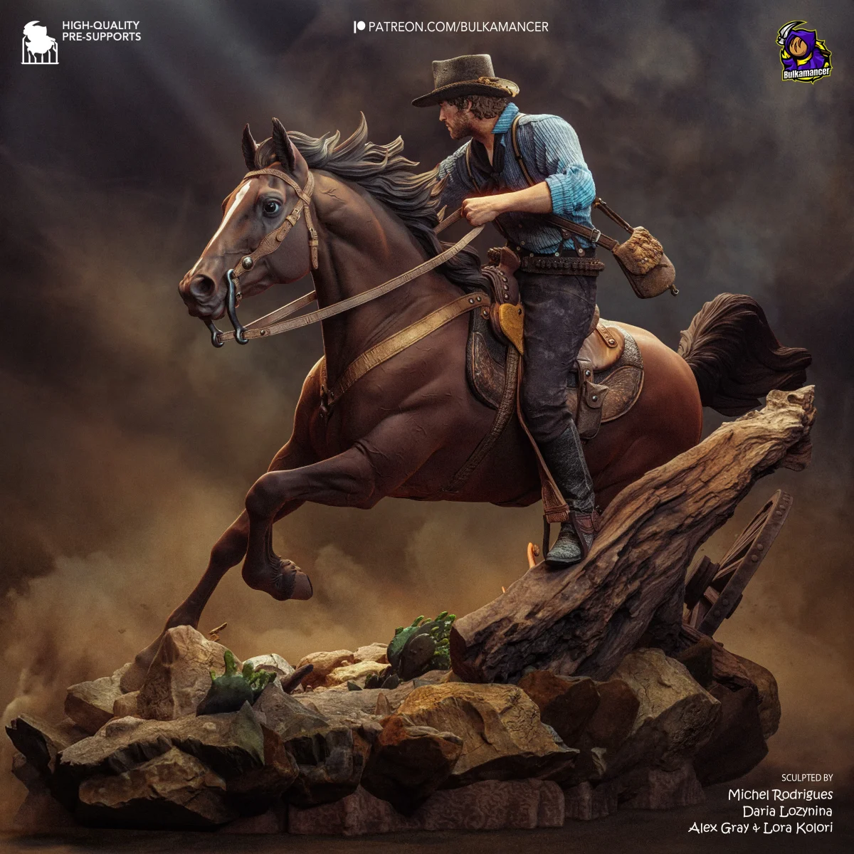 Arthur Morgan | Fan Art | 3D Printed Resin Model Garage Kit | *Un-Painted* | Bulkamancer 5