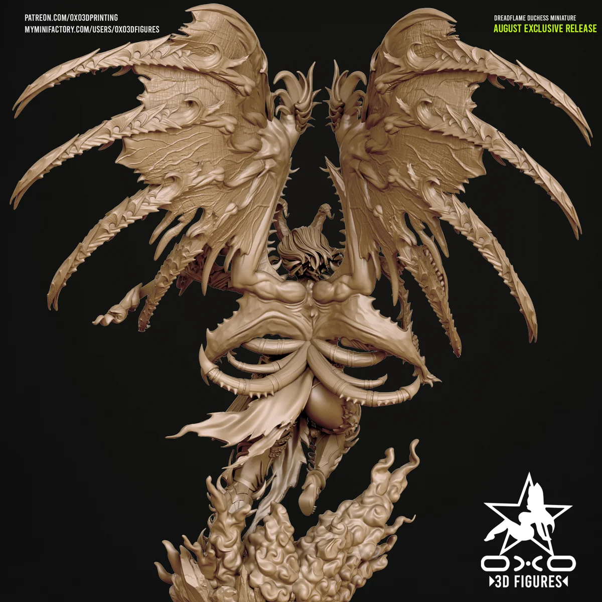 Dreadflame Duchess | Fan Art | 3D Printed Resin Model Garage Kit | *Un-Painted* | OXO3D 6