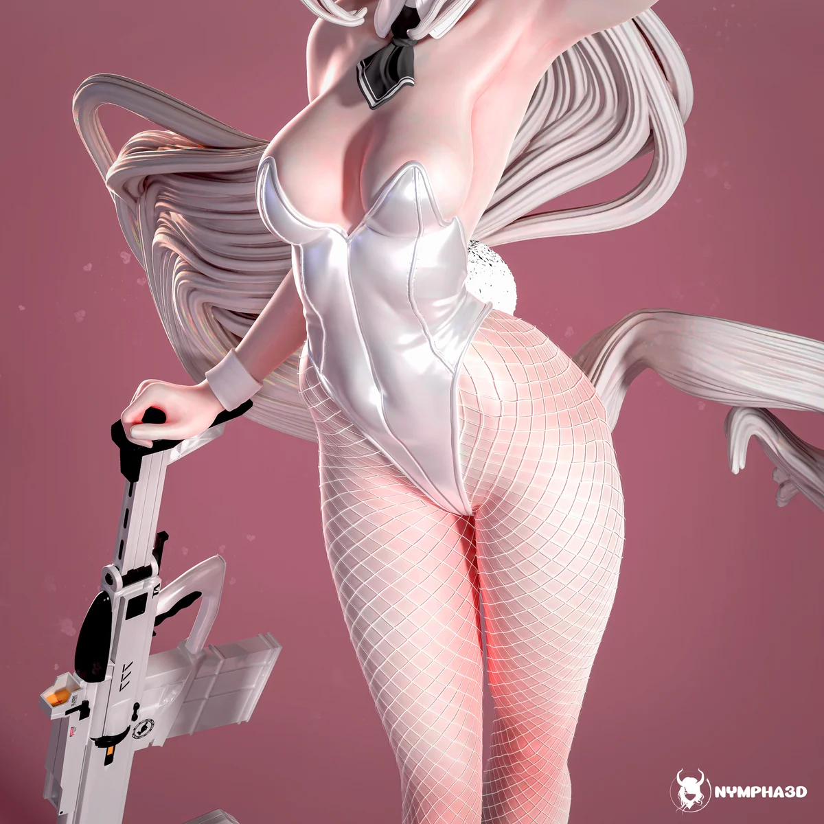 Blanc | Fan Art | 3D Printed Resin Model Garage Kit | *Un-Painted* | Nympha3D 6