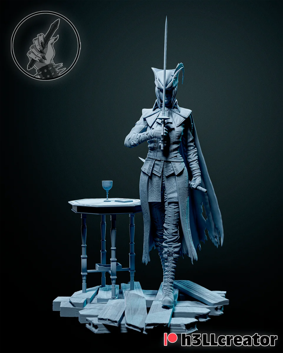 Lady Maria | Fan Art | 3D Printed Resin Model Garage Kit | *Un-Painted* | H3LL Creator 3