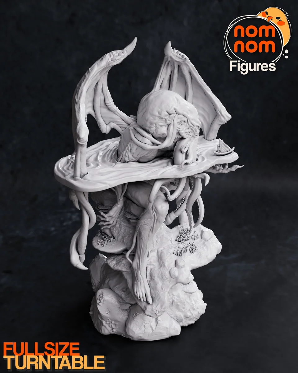 Cthulhu Mythos | Fan Art | 3D Printed Resin Model Garage Kit | *Un-Painted* | ES Monster 7