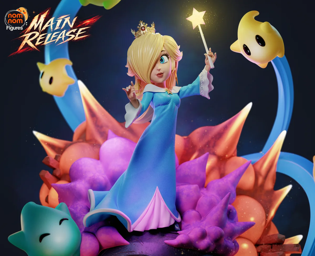 Rosalina | Fan Art | 3D Printed Resin Model Garage Kit | *Un-Painted* | Nomnom 3