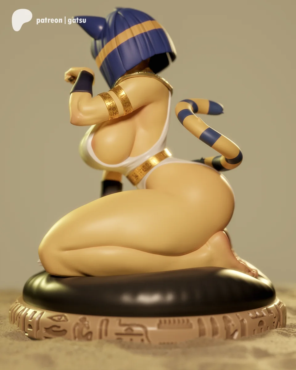Ankha | Fan Art | 3D Printed Resin Model Garage Kit | *Un-Painted* | Gatsu Studios 5