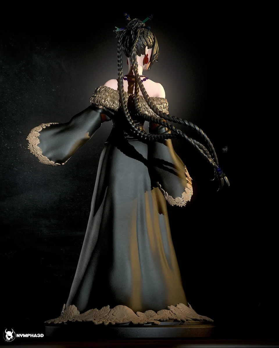 Lulu | Fan Art | 3D Printed Resin Model Garage Kit | *Un-Painted* | Nympha3D 4