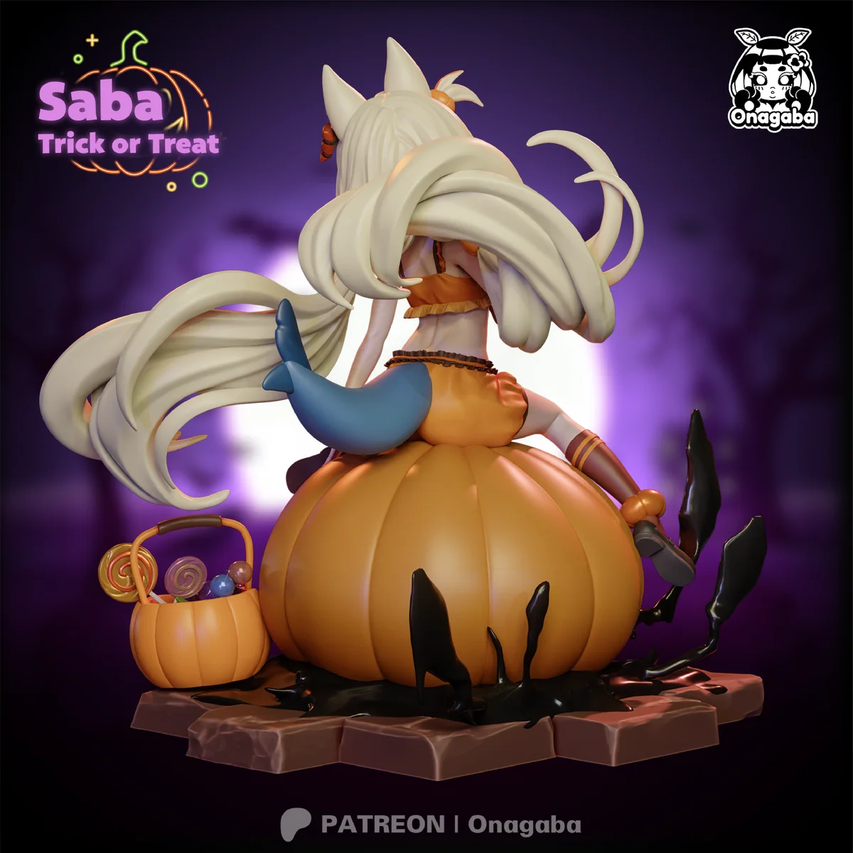 Halloween Saba | Fan Art | 3D Printed Resin Model Garage Kit | *Un-Painted* | ONAGABA 18