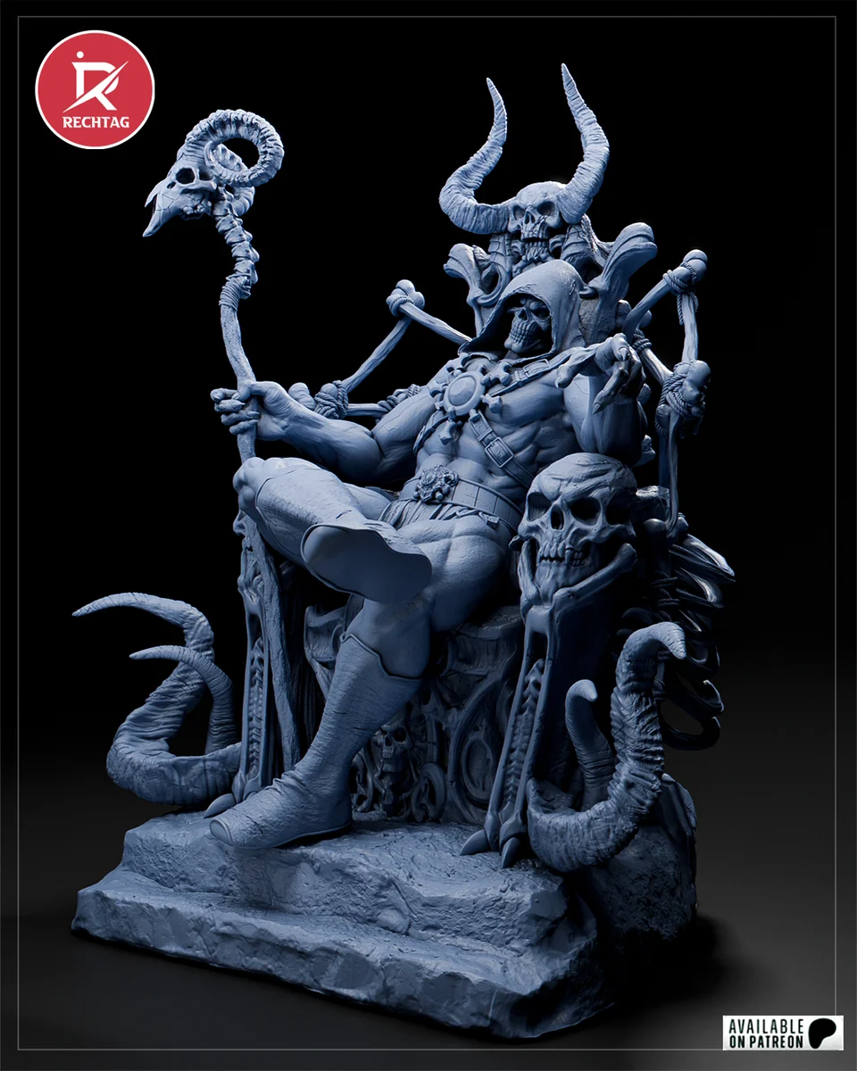 Skeletor | Fan Art | 3D Printed Resin Model Garage Kit | *Un-Painted* | Rechtag 11