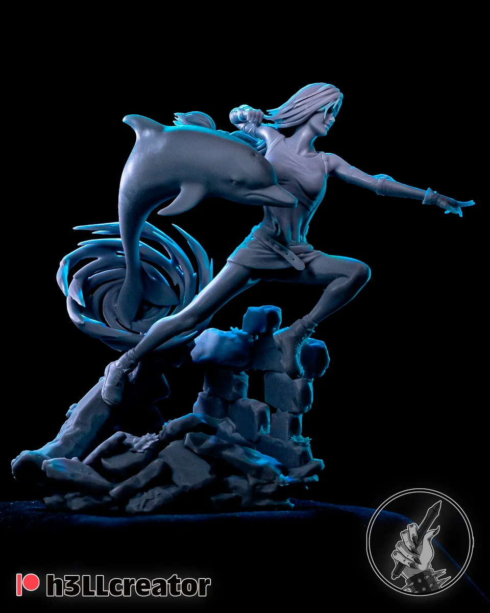 Tifa Lockhart | Fan Art | 3D Printed Resin Model Garage Kit | *Un-Painted* | H3LL Creator 6
