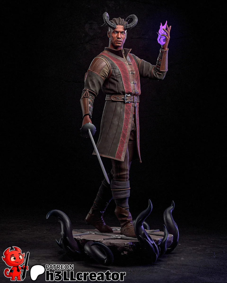 Wyll | Fan Art | 3D Printed Resin Model Garage Kit | *Un-Painted* | H3LL Creator 4