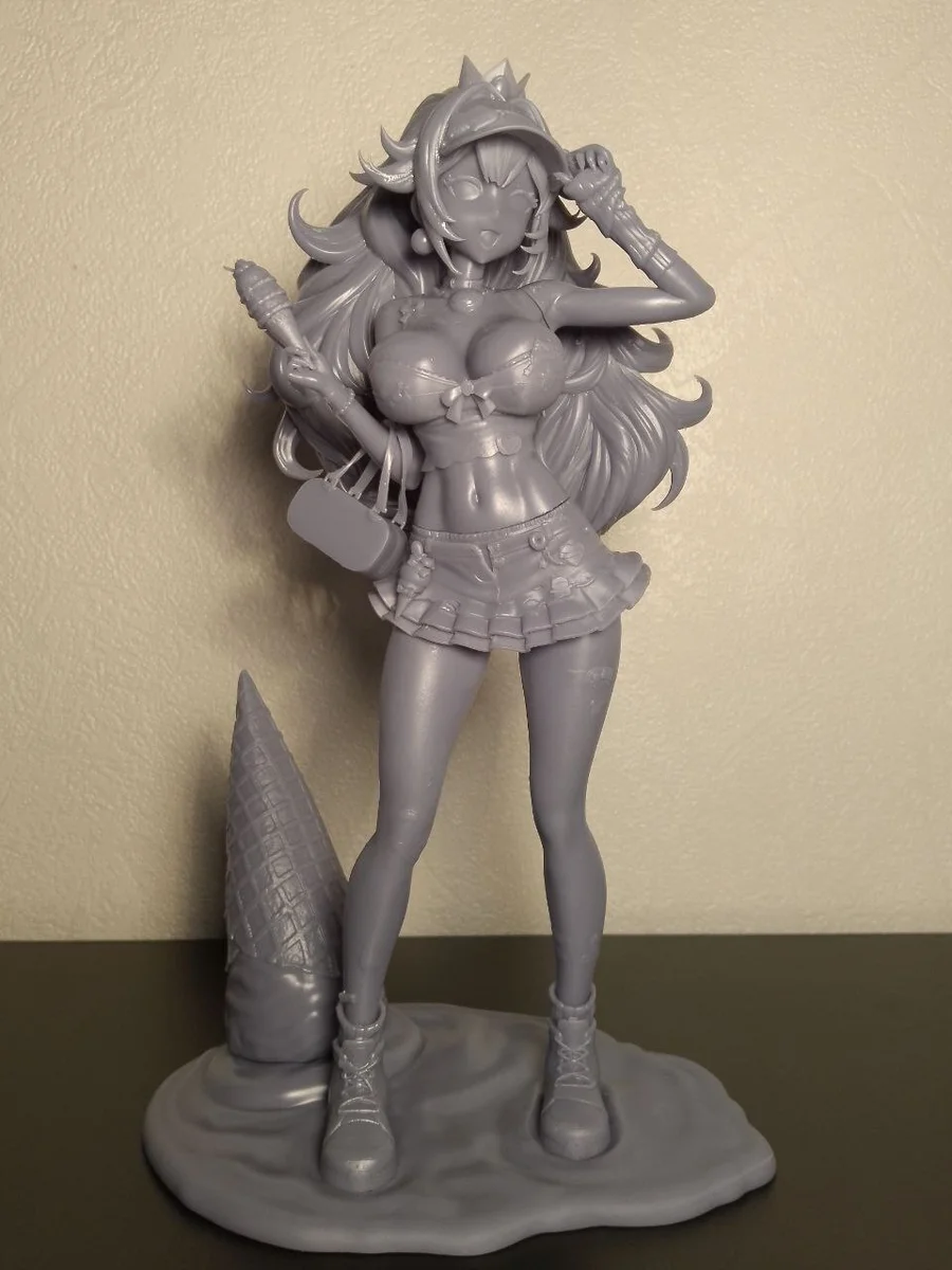 Princess Peach | Fan Art | 3D Printed Resin Model Garage Kit | *Un-Painted* | Inari Figure 4