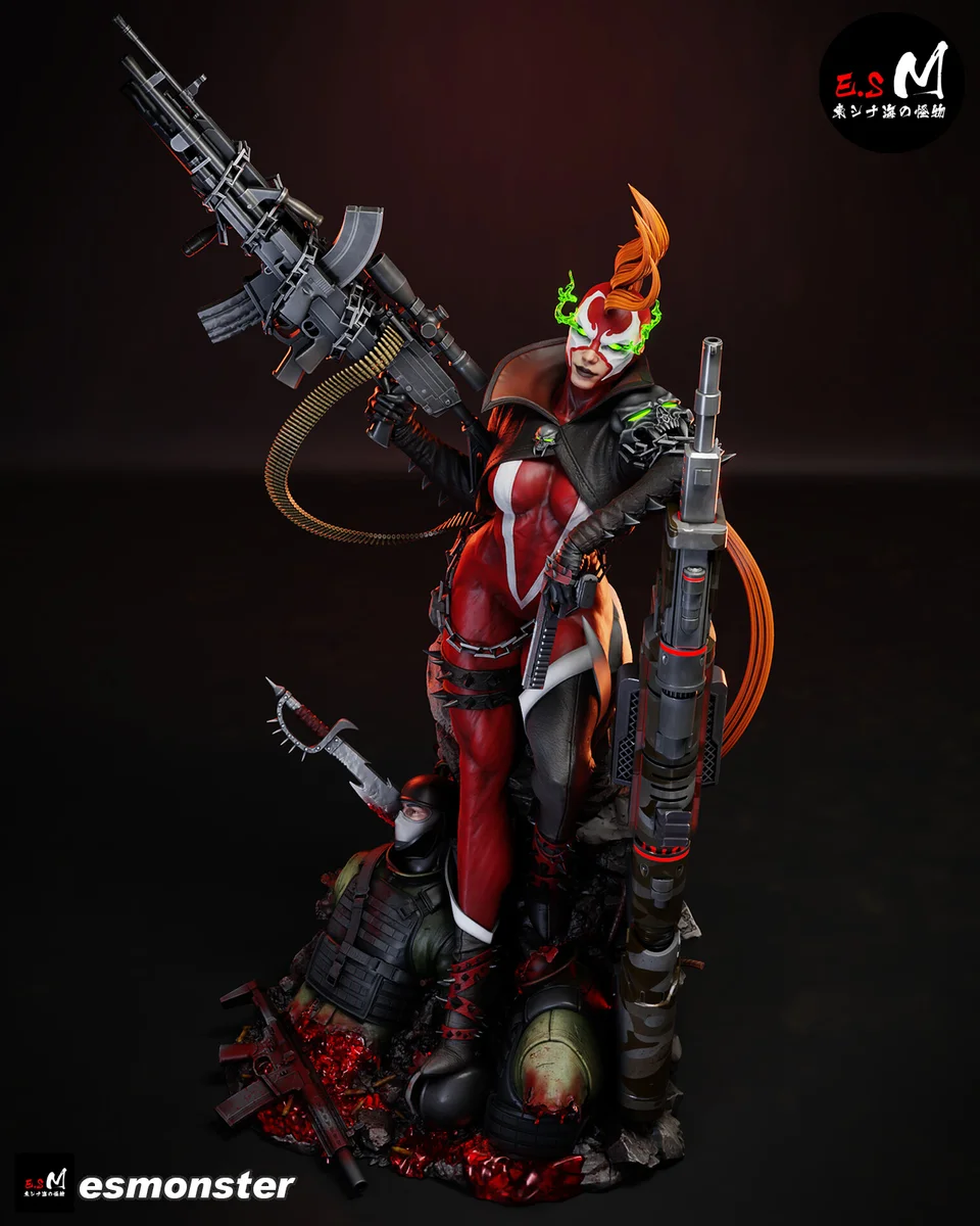 SheSpawn | Fan Art | 3D Printed Resin Model Garage Kit | *Un-Painted* | ES Monster 7