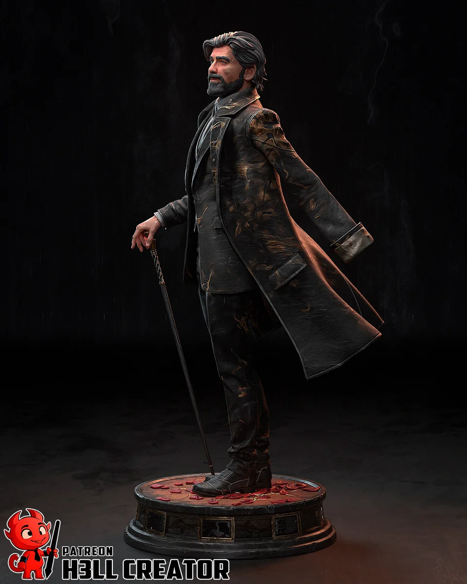 Renoir | Fan Art | 3D Printed Resin Model Garage Kit | *Un-Painted* | H3LL Creator 6