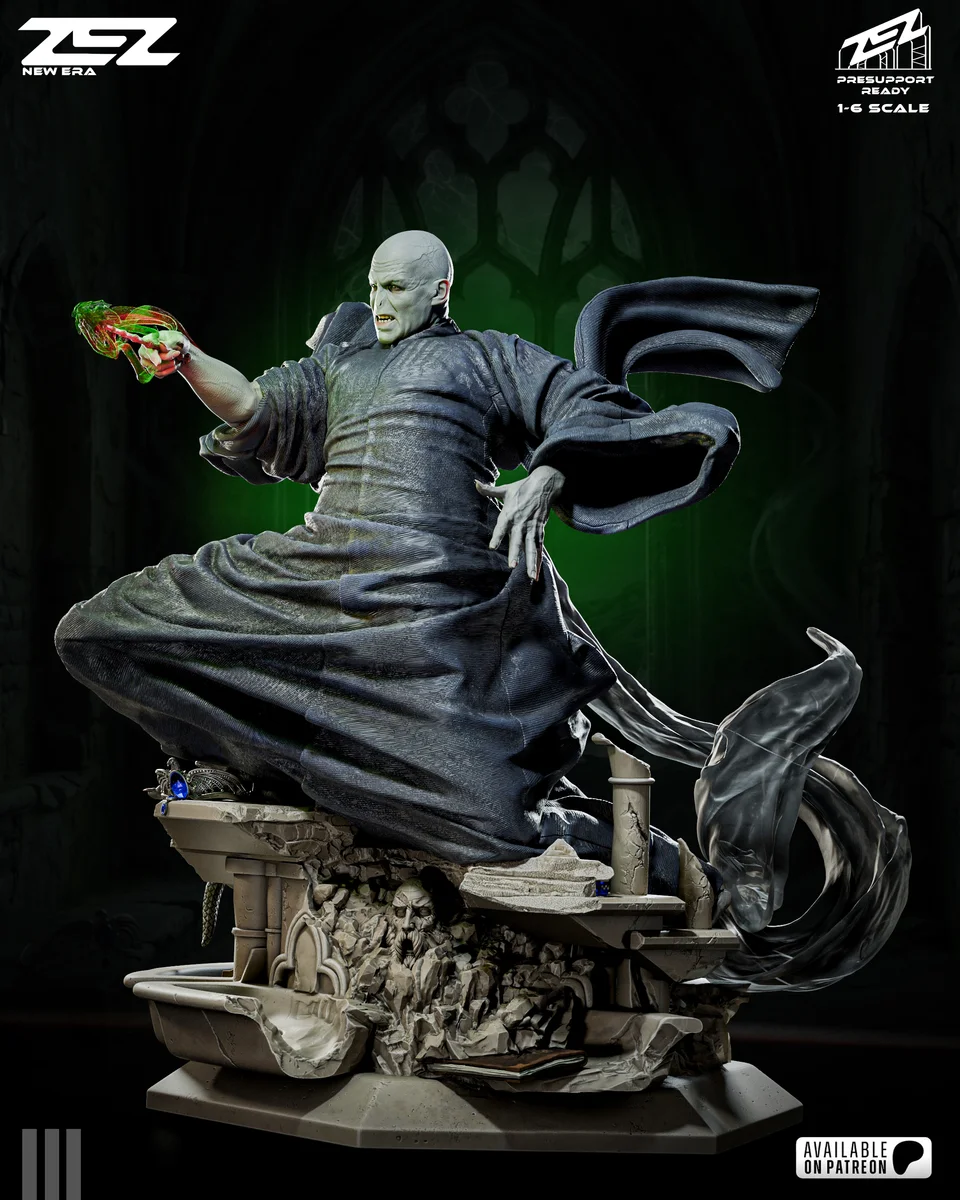 Voldemort | Fan Art | 3D Printed Resin Model Garage Kit | *Un-Painted* | ZEZ Studio 5