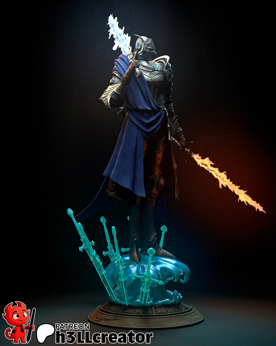Rellana | Fan Art | 3D Printed Resin Model Garage Kit | *Un-Painted* | H3LL Creator 5
