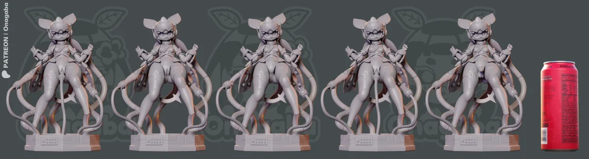 Aria Robot Form | Fan Art | 3D Printed Resin Model Garage Kit | *Un-Painted* | ONAGABA 27