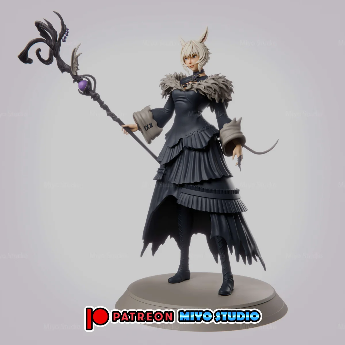 Y'shtola Rhul | Fan Art | 3D Printed Resin Model Garage Kit | *Un-Painted* | MiyoStudio 3