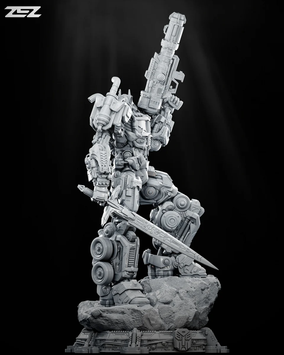 Optimus Prime | Fan Art | 3D Printed Resin Model Garage Kit | *Un-Painted* | ZEZ Studio 4
