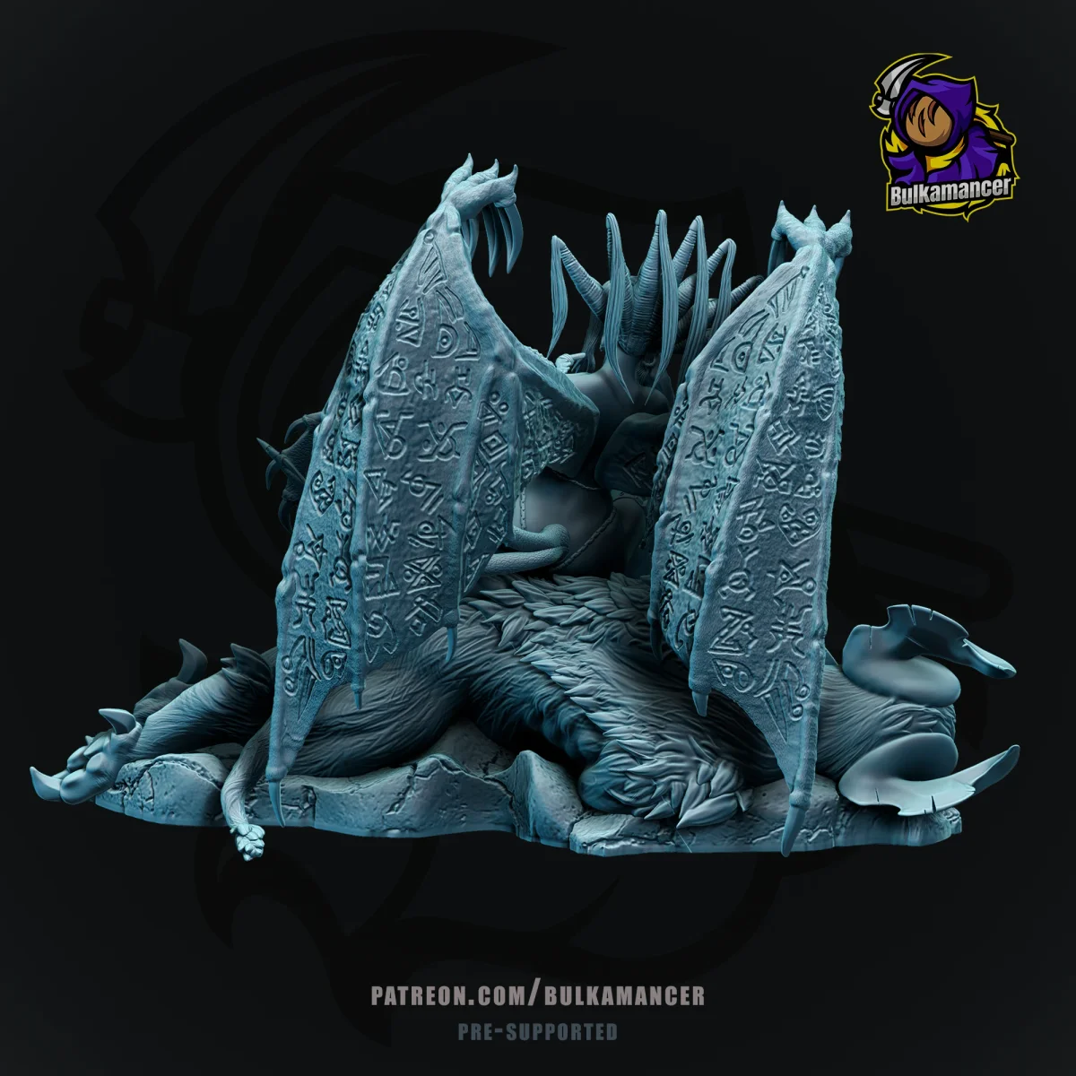 Nocticula | Fan Art | 3D Printed Resin Model Garage Kit | *Un-Painted* | Bulkamancer 3