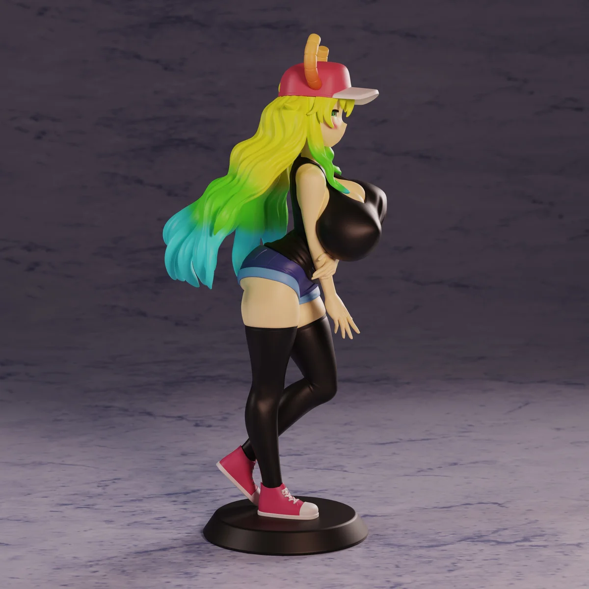 Dragon Maid | Fan Art | 3D Printed Resin Model Garage Kit | *Un-Painted* | Polybits 3