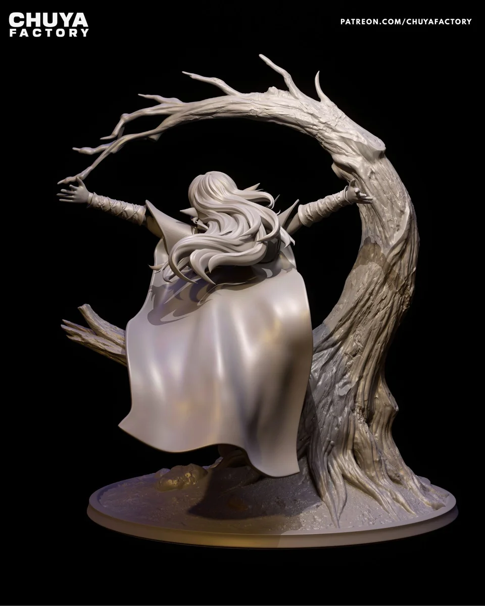 Deedlit | Fan Art | 3D Printed Resin Model Garage Kit | *Un-Painted* | Chuya Factory 9