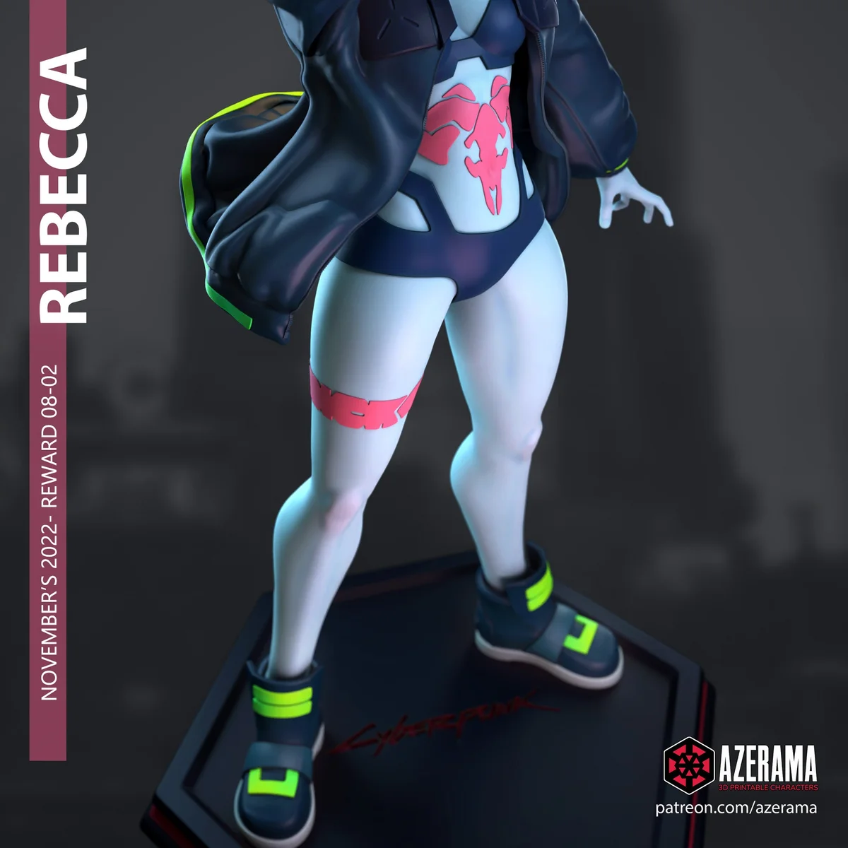 Rebecca | Fan Art | 3D Printed Resin Model Garage Kit | *Un-Painted* | Azerama 5