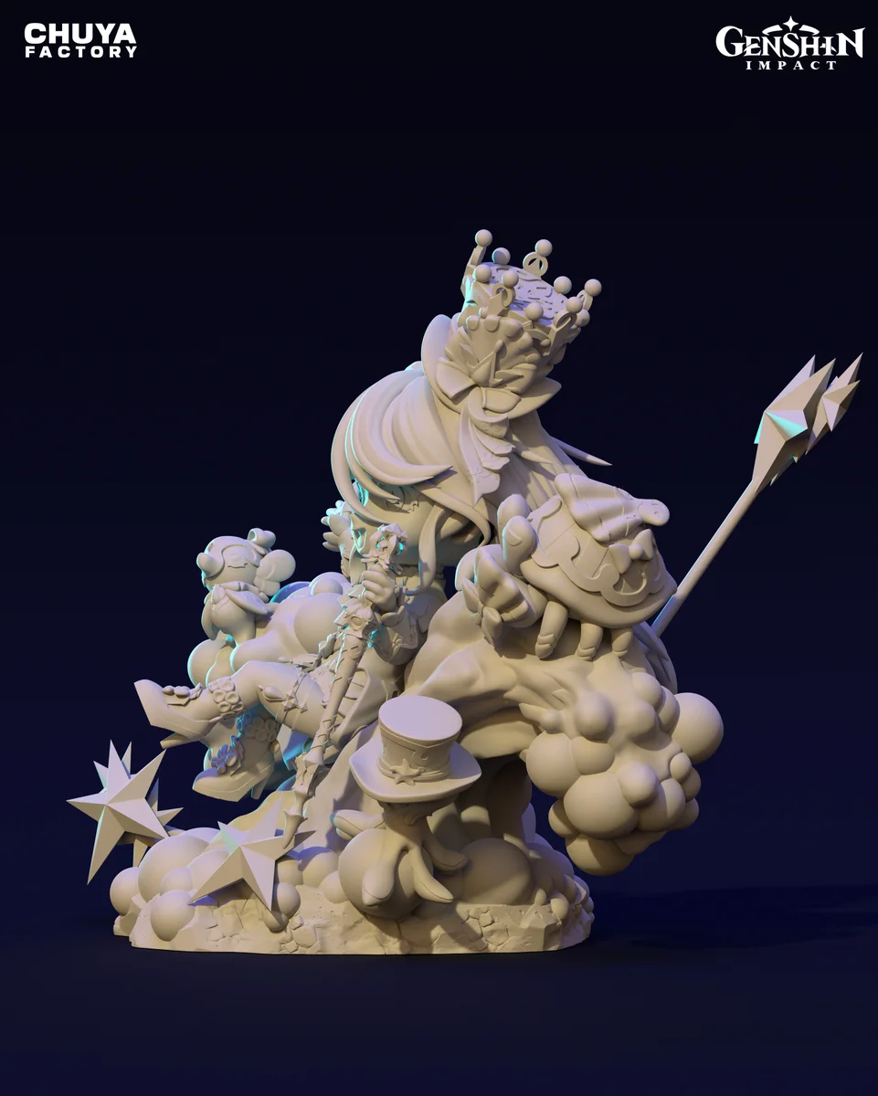 Chibi Furina | Fan Art | 3D Printed Resin Model Garage Kit | *Un-Painted* | Chuya Factory 10