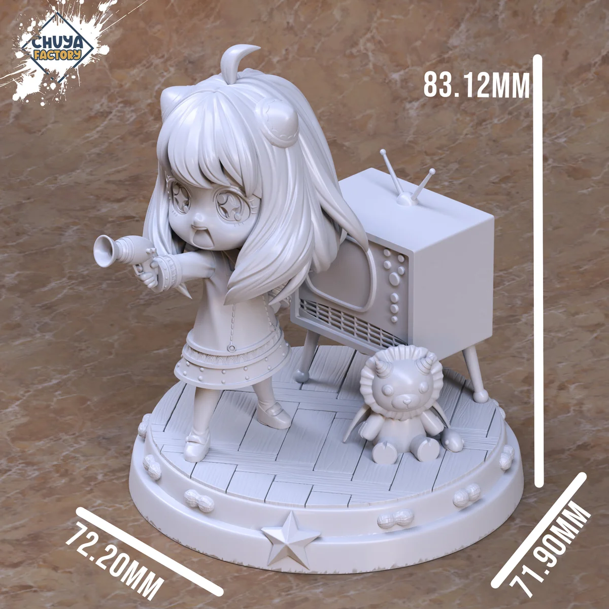 Chibi Anya Forger | Fan Art | 3D Printed Resin Model Garage Kit | *Un-Painted* | Chuya Factory 5