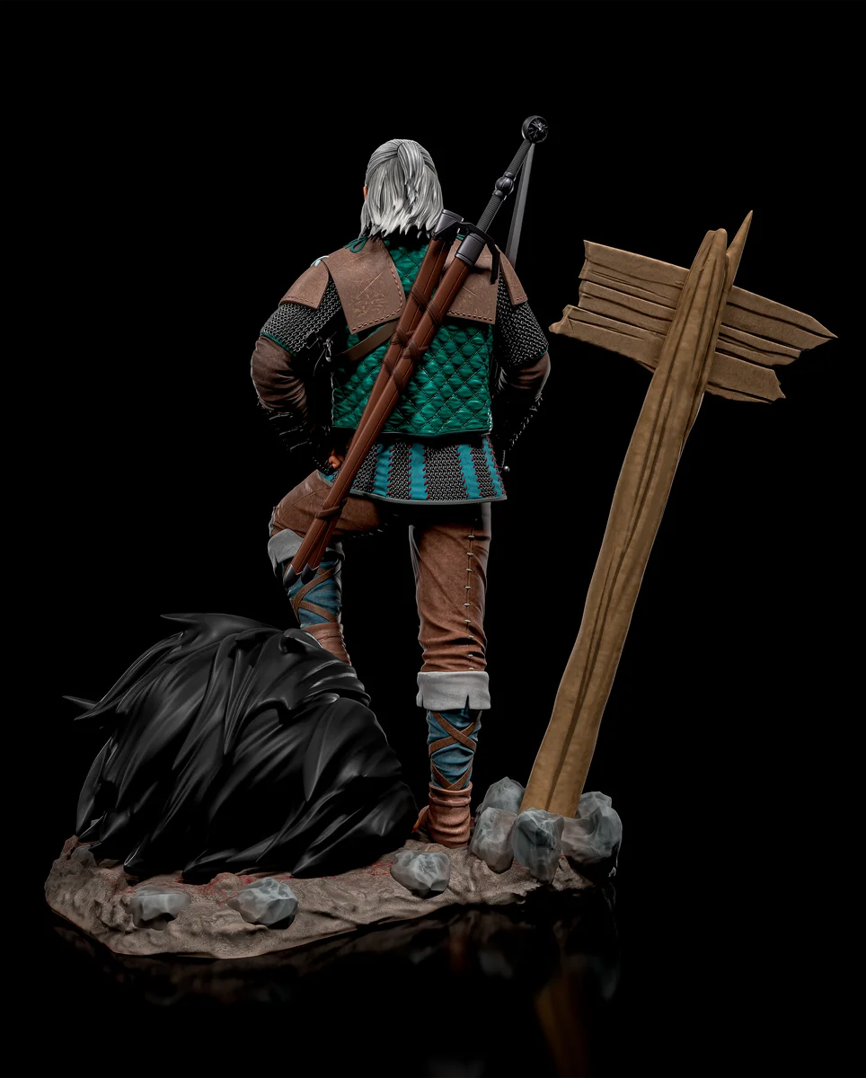 Vesemir | Fan Art | 3D Printed Resin Model Garage Kit | *Un-Painted* | H3LL Creator 3