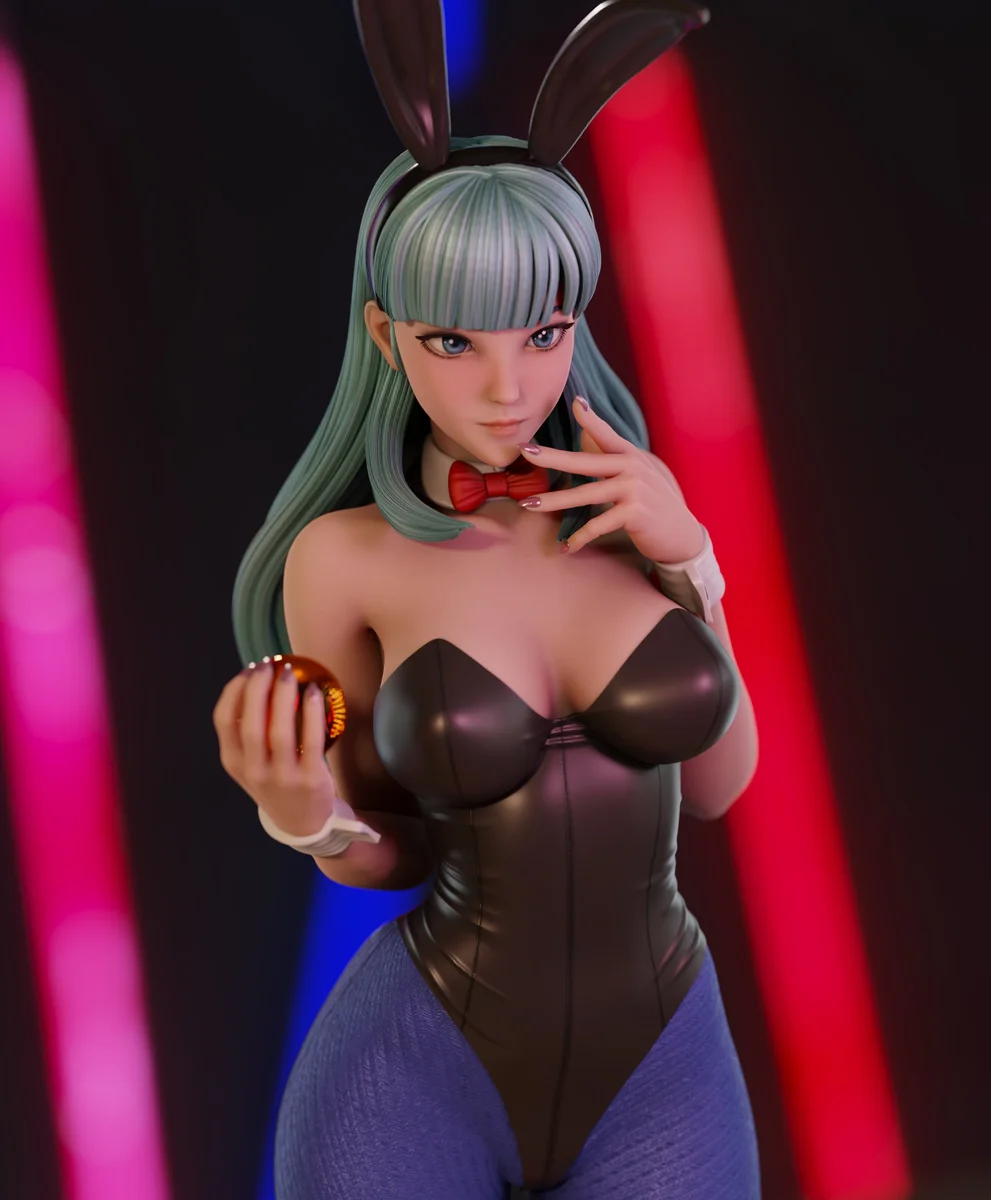 Bulma Bunny | Fan Art | 3D Printed Resin Model Garage Kit | *Un-Painted* | Momoji 6
