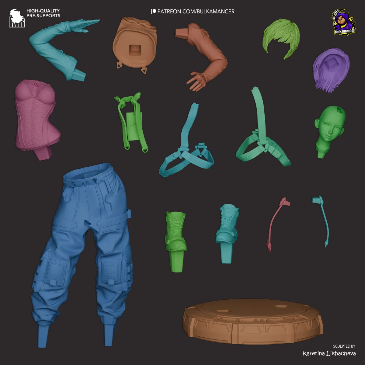 Lily | Fan Art | 3D Printed Resin Model Garage Kit | *Un-Painted* | Bulkamancer 4