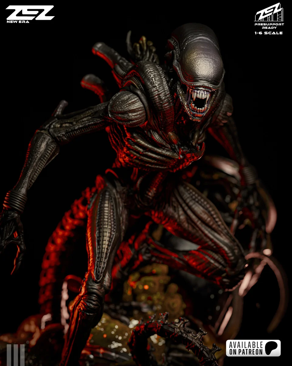 Xenomorph | Fan Art | 3D Printed Resin Model Garage Kit | *Un-Painted* | ZEZ Studio 10