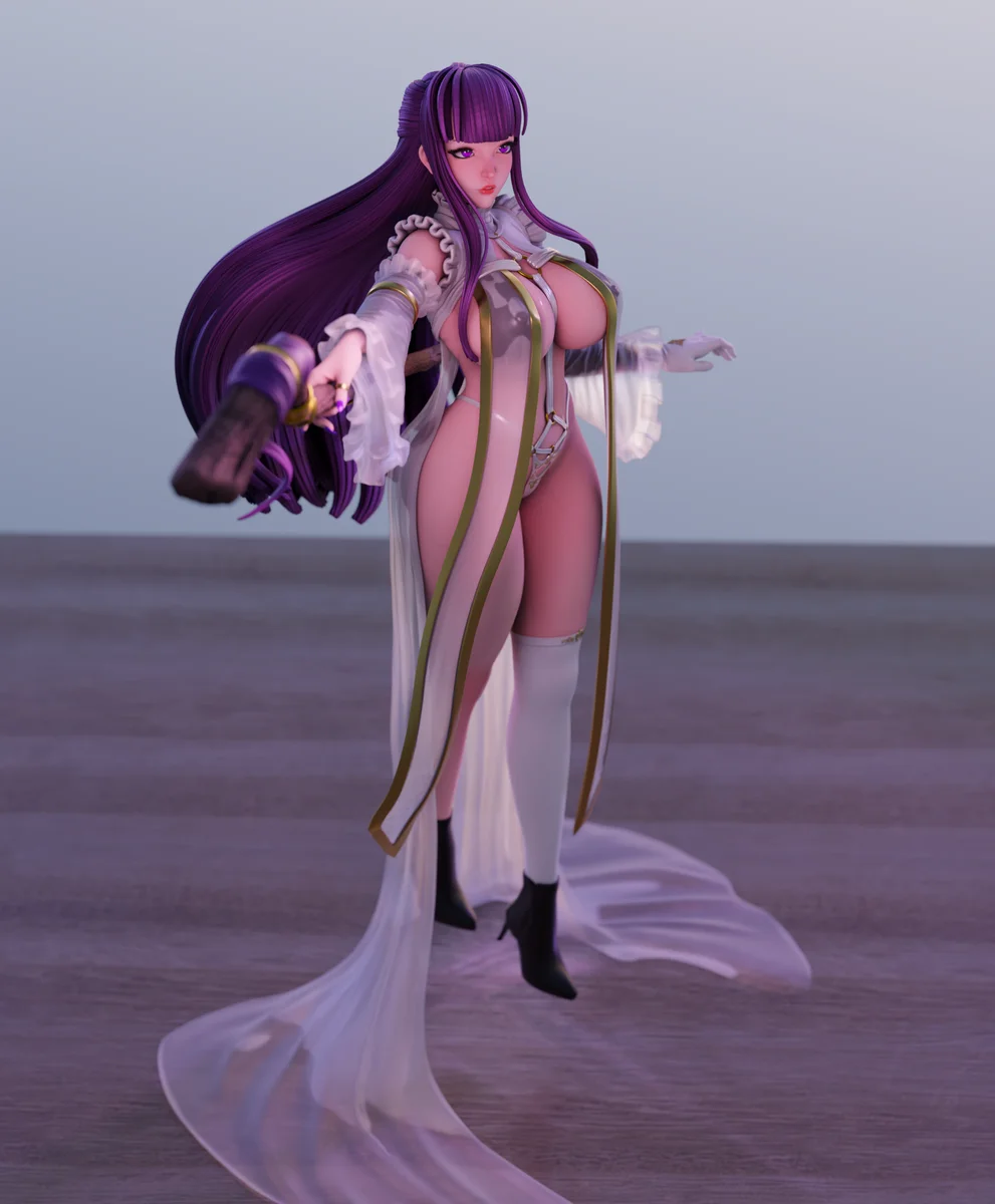 Fern | Fan Art | 3D Printed Resin Model Garage Kit | *Un-Painted* | Momoji 6