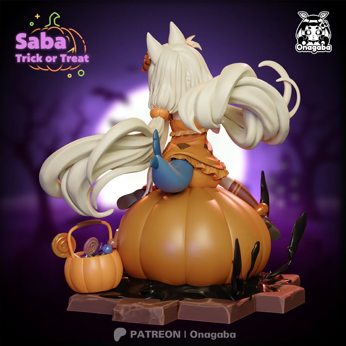 Halloween Saba | Fan Art | 3D Printed Resin Model Garage Kit | *Un-Painted* | ONAGABA 23